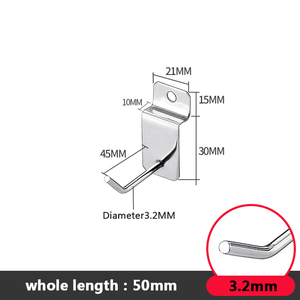 <span class=keywords><strong>2025</strong></span> OEM kim loại thép nhựa bán lẻ hiển thị Móc Treo Kim Loại slatwall móc Nhà cung cấp các tông thác nước móc - Product Image 5
