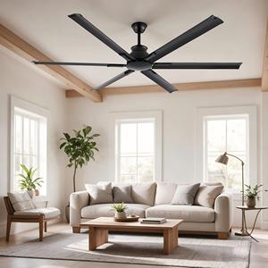 Ventilatore da 72 pollici in alluminio grande industriale e telecomando silenzioso 6 velocità reversibile patio ventilatore da <span class=keywords><strong>soffitto</strong></span> - Product Image 1
