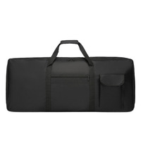 Fully waterproof electronic piano case - 61 keys, 6mm thick, black, portable, dual-shoulder instrument