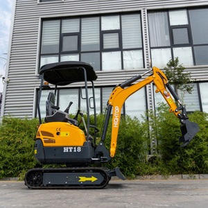 Hightop Mini Excavadora sobre orugas Sistema hidráulico Granja Excavadora Track Mini Retroexcavadora para la venta - Product Image 5