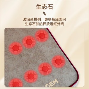 Ceragem Electric Heated Mattress Pad Coral Fleece Fast Heating Remote <b>Control</b> Adjustable <b>Thermostat</b> Double Size - Product Image 4