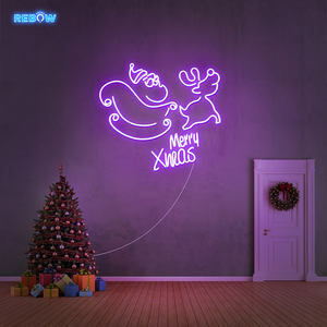 Rebow caída envío gratuito Envío de 70CM <span class=keywords><strong>Feliz</strong></span> Año Nuevo <span class=keywords><strong>Feliz</strong></span> <span class=keywords><strong>Navidad</strong></span> dormitorio personalizado carta luz LED <span class=keywords><strong>Flex</strong></span> de neón - Product Image 6