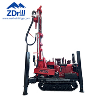 Nouvelle machine de forage de puits de 200 m, mini-pelleuse hydraulique pneumatique diesel, à vendre