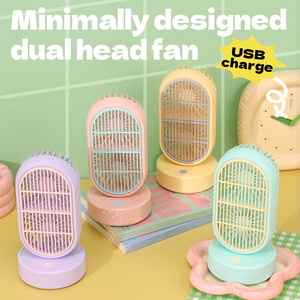 Dd8117b Xách Tay Nhà Có Thể Sạc Lại Quạt Làm Mát Với Đôi Đầu USB Powered Cho Mùa Hè Trong Nhà Hoặc Ngoài Trời Sử Dụng Máy Tính Để Bàn <span class=keywords><strong>Fan</strong></span> - Product Image 2