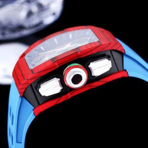 นาฬิกาสปอร์ตอัตโนมัติสำหรับผู้ชาย รุ่น 6501 คาร์บอนไฟเบอร์ คุณภาพสูง หรูหรา พร้อมฟังก์ชั่นโครโนกราฟแบบฟลายแบ็ค  หน้าปัดแซฟไฟร์ - Product Image 3