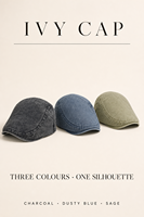Casquette plate en sergé de coton lavé personnalisée, style vintage Ivy Newsboy, rétro, casquette de chauffeur bec de canard, unisexe, avec sangles latérales ajustables