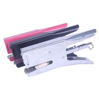 De alta calidad de la venta al por mayor 25 hojas libro grapadora vinculante para la máquina de oficina escritorio fácil 24/6 de 26/6 pin mano alicates grapadora de metal