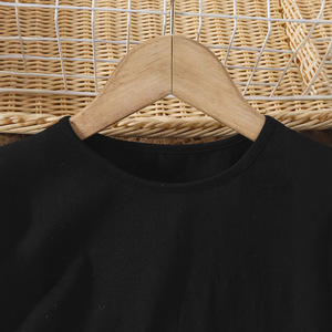 Nuevo Vestido de Princesa de Verano para Niñas, Elegante, de Color Sólido, Manga Corta, con Flores Tridimensionales, Tallas Pequeñas y Medianas - Product Image 3