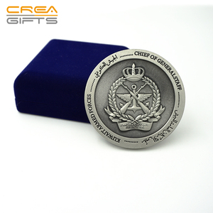 2025 alta qualità <span class=keywords><strong>Custom</strong></span> 3D goffrato in metallo doppio lato in metallo Souvenir sfida premio moneta antica con scatola in pelle PU per eventi - Product Image 2