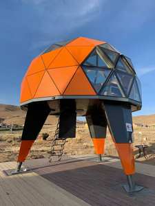 บ้านเคลื่อนที่ทรงแคปซูลอวกาศสุดฮิตบนอินเทอร์เน็ต สำหรับพักผ่อน สำนักงาน หรือพื้นที่ชมวิว  ตกแต่งกระจกให้ชมท้องฟ้าเต็มไปด้วยดวงดาว ปรับแต่งได้ตามต้องการ - Product Image 6