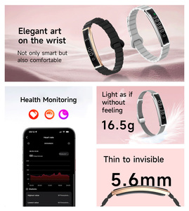 สมาร์ทวอทช์ B3 รุ่นบางเฉียบ 5.6 มม. ปี 2025 หน้าจอโค้ง วัดค่าออกซิเจนในเลือด HRV ตรวจสอบการนอนหลับ กันน้ำ 5ATM สายรัดข้อมือสำหรับออกกำลังกาย - Product Image 6