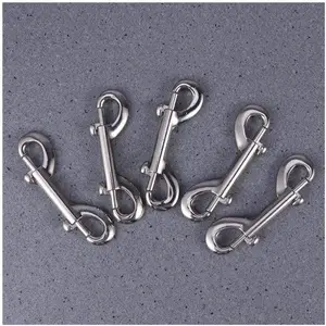 High Quality Grade Brass Zinc Alloy Stainless Steel Metal Double End Snap Hooks