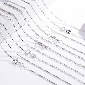 Chuỗi Hạt Bạc 925 Sterling Silver Chuỗi Điều Chỉnh Trang Sức Làm - Product Image 2