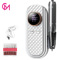 Vente en gros de perceuse à ongles sans fil 35000RPM, lime à ongles portable à faible bruit, polisseuse à ongles pour manucure et pédicure