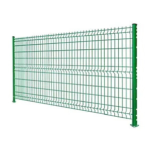 Panel pagar taman 3d jaring pagar melengkung 3d pagar kawat jala sisip