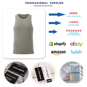 Vente en gros de t-shirts sans manches pour hommes, personnalisables avec logo, pour l'entraînement, gilets personnalisés pour hommes - Product Image 2