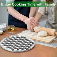 Machine à raviolis en alliage d'aluminium durable avec moule à dumplings à 37 trous, plateau de pressage pour pâte, outils de pâtisserie faits à la main