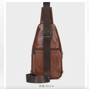 AndoBag - Bolsos de Pecho de Cuero Vacuno Genuino para Hombre, Bolsos Cruzados de un Solo Hombro para Viajes al Aire Libre, Bolso de Mensajero, Bolso de Mano Masculino 9125 - Product Image 5