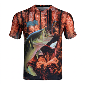 Camiseta Sublimada de Pesca de Primera Calidad, Protección Solar UPF 50, Secado Rápido, Transpirable, 100% Poliéster - Product Image 1