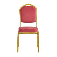 Chaises de salle à manger en métal pour hôtels mariages banquets réunions VIP restaurants événements fête pour église