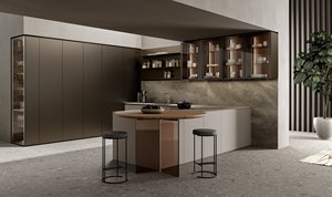 Mueble de Cocina Moderno con Puerta y Panel de MDF en Acabado Gris Claro para Uso en Hogares Contemporáneos - Product Image 5