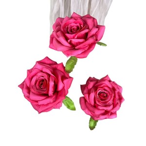 Rosas Artificiales de Seda, Rosa Diamante sin Hojas, Realistas, para Decoración de Bodas y Hogar, Accesorios de Fotografía, Moldeadas por Inyección, Hechas en China - Product Image 5