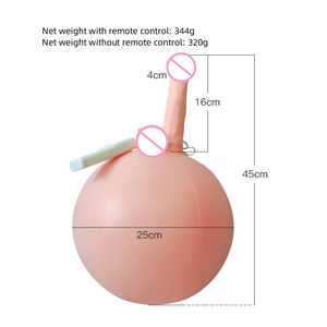 Ballon sexuel gonflable pour adultes avec dildo réaliste multifréquence à bas prix, ballon de <span class=keywords><strong>yoga</strong></span> télécommandé, emballage discret, jouets sexuels - Product Image 4