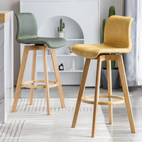 Bar stühle Antik Retro Village Rustikal Luxus Home Leder Küche Hoch Moderne Möbel Bar Stuhl Holz hocker für Steht isch