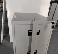 Armoire de rangement de bureau en acier Coffre-fort en métal 4 tiroirs Classeur avec serrure