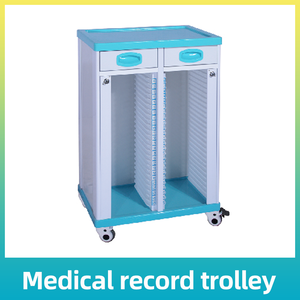 Case History ABS pasien medis troli untuk catatan dokumen troli dengan atau tanpa laci - Product Image 2