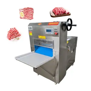 Commercial pork chop and roll slicer frozen meat slicer beef roll mutton roll cutting machine steak slicer