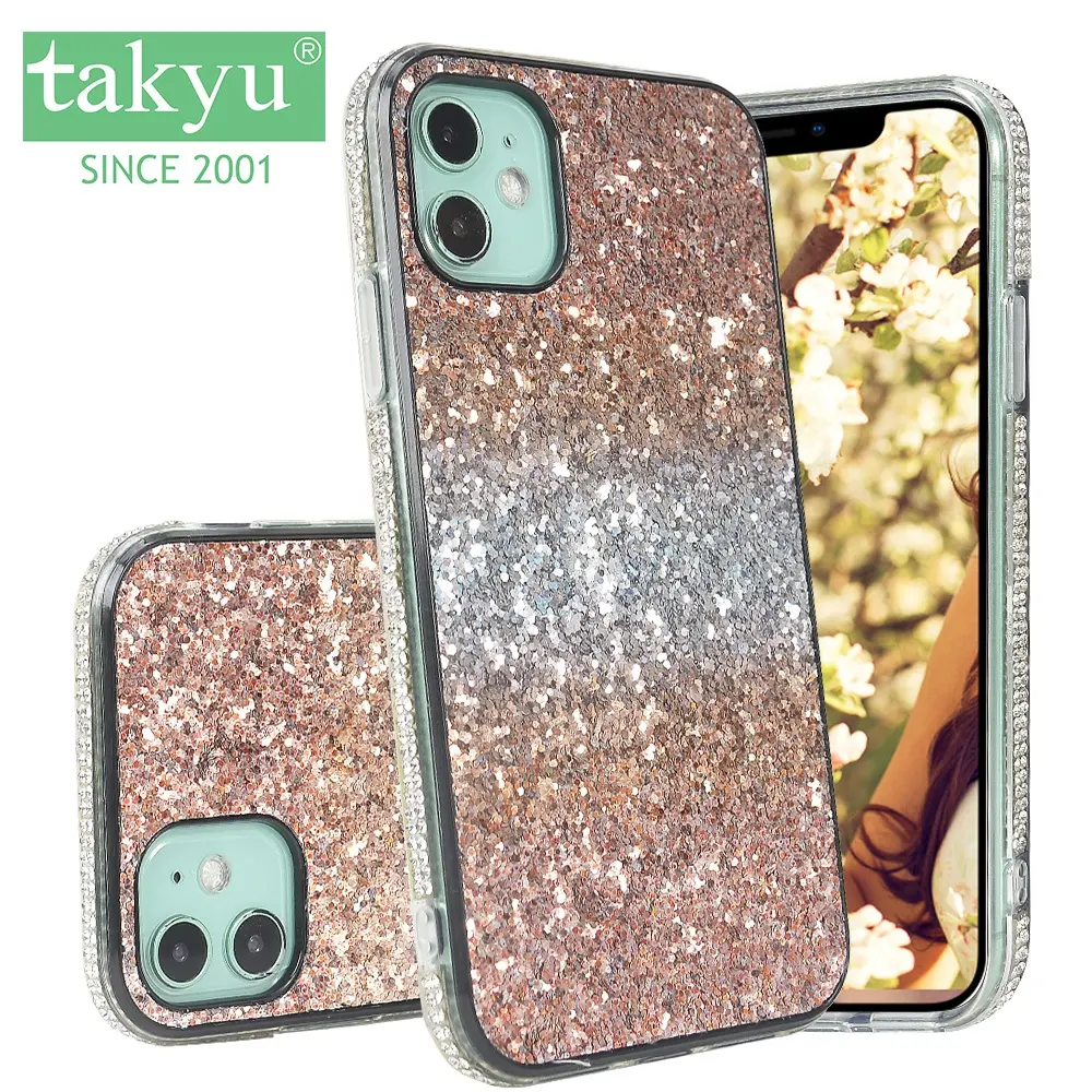 2020 Hot Luxury Beautiful Bling Phone Cover colourful Glitter Case For Iphone 12 pro 12 pro Max 12 mini