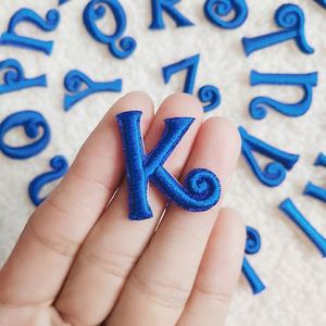 2.5cm Iron on /self Sticker Cute pink Blue Mini Alphabet Letter Patch for Girls Woman - Product Image 4