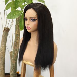 Compre artículos a granel para reventa Grado 12A Hueso recto 250% Densidad Peluca de cabello humano recto 4x4 Encaje Frontal Hueso Pelucas de cabello liso - Product Image 4