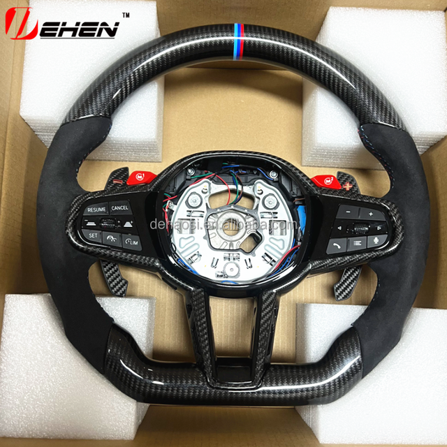 Customized Dry Carbon Fiber Steering Wheel for Toyota GR SupraA90 A91 2019-2026 MK4 MK5 Alcantara Perforated Leather Racing