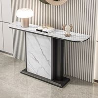 Table console d'angle de luxe au design solide pour couloir, table d'angle décorative pour salon, mobilier domestique