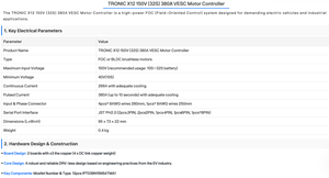 TRONIC X12 150V (32S) 380A VESC Motorsteuerung - für Elektro-Skateboard / Surfbrett / <span class=keywords><strong>Onewheel</strong></span> / Fahrrad / <span class=keywords><strong>E</strong></span>-Scooter - Product Image 6
