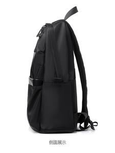 Sac à dos de voyage grand format noir imperméable personnalisé, léger, pour ordinateur portable, sac à dos scolaire, sac à dos - Product Image 2