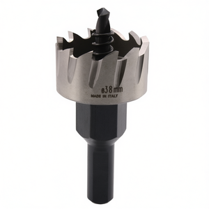 Scie cloche HSS 38 mm fabriquée en Italie pour le perçage du bois et du métal - Product Image 2