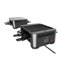 Neuer Grill Grill Raclette Party Maschine Temperatur regelung Elektrischer Grill für 4 Personen