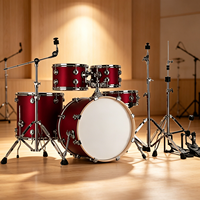 Professional Level Jazz Drum Set Musical Instrument Acoustic Drum Kit for Professional Drummer