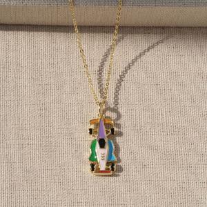 Collar con Colgante de Coche de Carreras F1 con Circonita Cúbica BD-D951, Joyería de Oro de 18K, Venta al por Mayor - Product Image 6