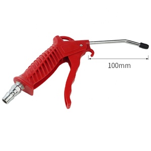 XMC High Volume Air Blow Gun with Fitting & Rubber Tip for Pneumatic Compressed Airbrush Tools Plastic Air Hose Blow Gun
