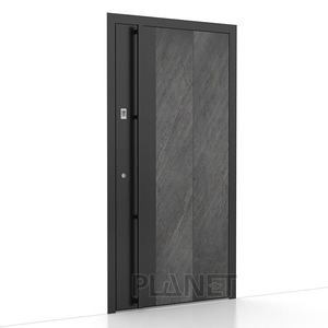 Portes pivotantes <span class=keywords><strong>d</strong></span>'entrée de sécurité en acier intérieur personnalisées et peu coûteuses Portes pivotantes <span class=keywords><strong>d</strong></span>'entrée avant extérieures pour les maisons - Product Image 6