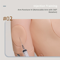 Maniquí de Enseñanza de Cuidado de Traumas de PVC Avanzado DARHMMY - Modelo Completo para Entrenamiento Médico y de Enfermería