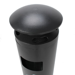 Cendrier et poubelle rectangulaires en acier inoxydable de haute qualité, à poser au sol, pour l'extérieur, design écologique pour l'hôtellerie et l'usage commercial - Product Image 6