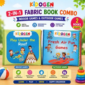 หนังสือผ้า KIDOKEN สำหรับเด็กอายุ 0-4 ปี เรียนรู้นิสัยที่ดี คุณธรรมที่ดี ของเล่นเสริมพัฒนาการสำหรับเด็กเล็ก ผลิตในอินเดีย - Product Image 5