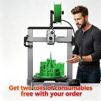 Nouvelle imprimante 3D Profit avec nivellement automatique, écran haute résolution, connectivité WiFi/USB, matériaux PLA/TPU/PETG, format compact