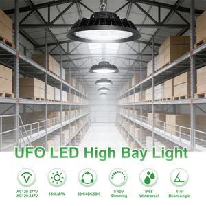 Projecteur LED UFO Industriel Haute Puissance 500W 3CCT 5000K 6500K Étanche IP65 Homologué DLC <span class=keywords><strong>pour</strong></span> Entrepôt Usine <span class=keywords><strong>Garage</strong></span> - Product Image 6