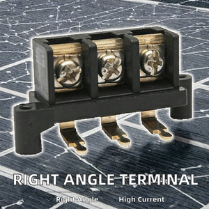Bloque de terminales de ángulo recto para controlador solar KT4, paso de 11 mm, 300 V, 30 A, conexión por tornillo, 2 polos, para convertidor - Product Image 2